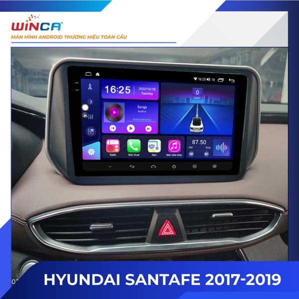 Màn hình Android Hyundai SantaFe 2017-2019