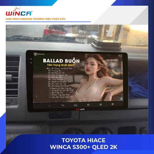 Màn hình Android Toyota Hiace