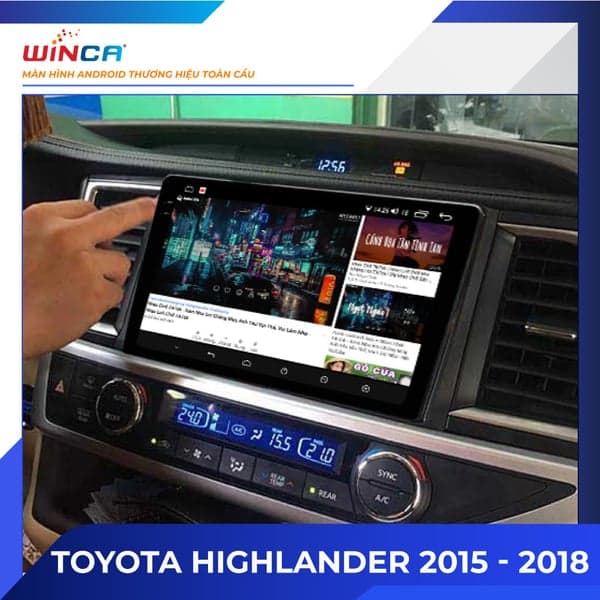 Màn hình Android Toyota Highlander 2015-2020